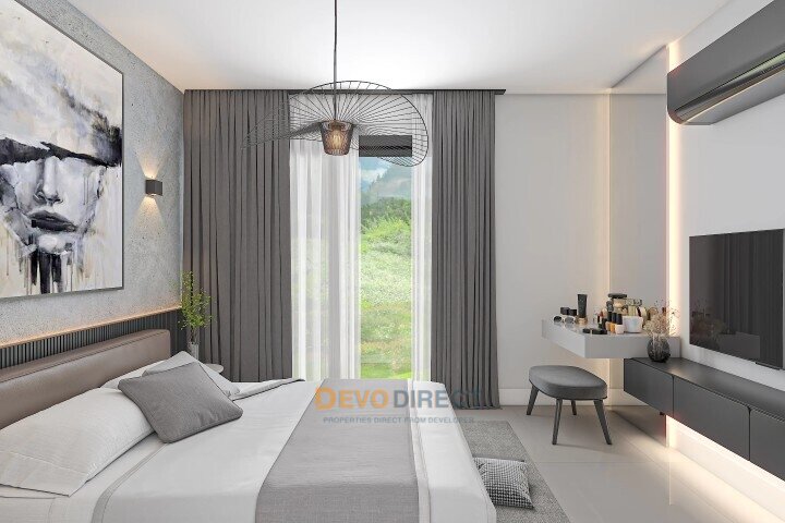 Meerblick 3-Schlafzimmer-Loft zum Verkauf in Yeniboğaziçi, Famagusta