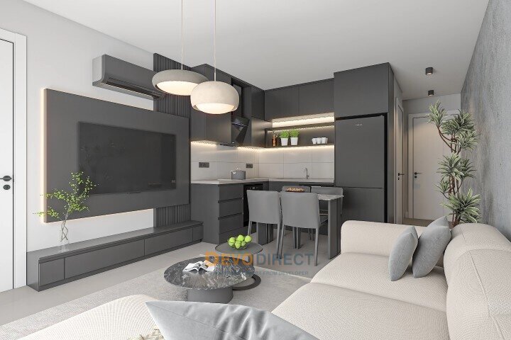 Meerblick 3-Schlafzimmer-Loft zum Verkauf in Yeniboğaziçi, Famagusta