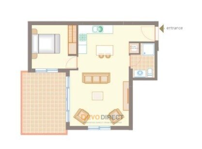 Bezugsfertig – 1-Zimmer-Apartment am Strand in Nordzypern/ Agia Marina