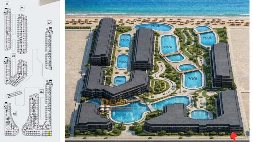 Beachfront Studio-Apartment zum Verkauf in Hurghada