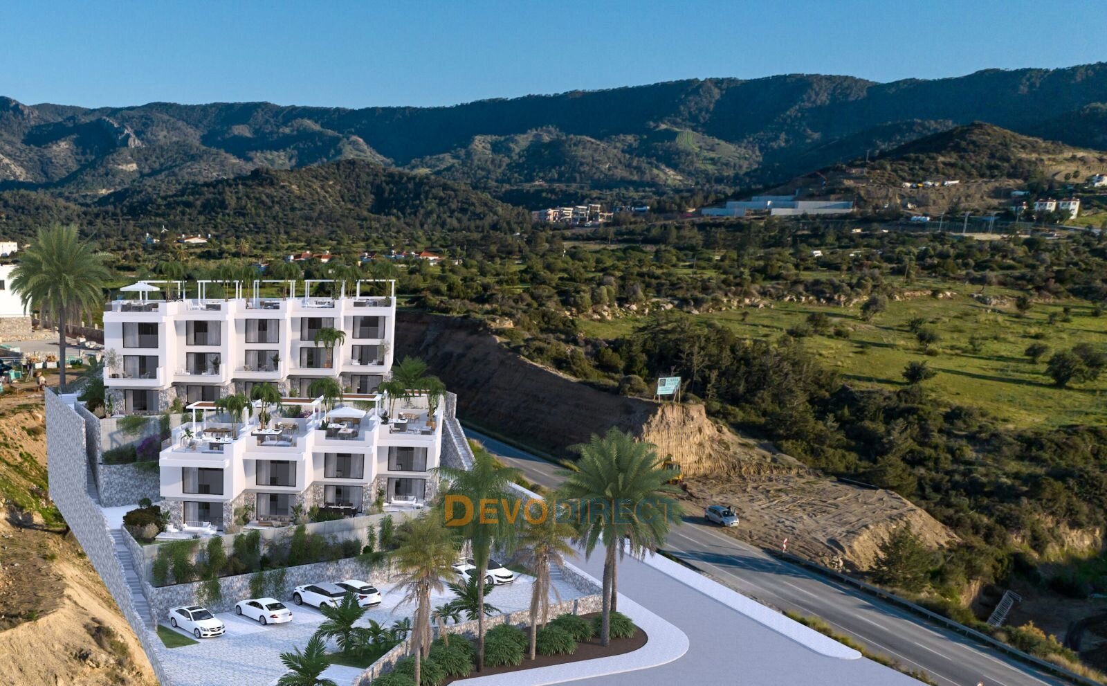 Direkte Strandlage - Reihenhaus mit 2 Schlafzimmern in Nordzypern / Kyrenia zu verkaufen