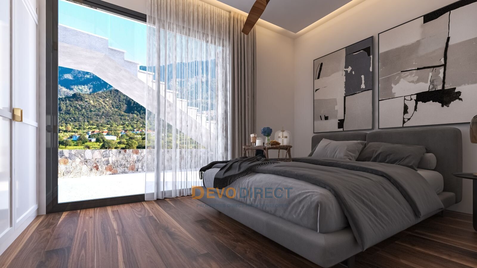 Direkte Strandlage - Reihenhaus mit 2 Schlafzimmern in Nordzypern / Kyrenia zu verkaufen