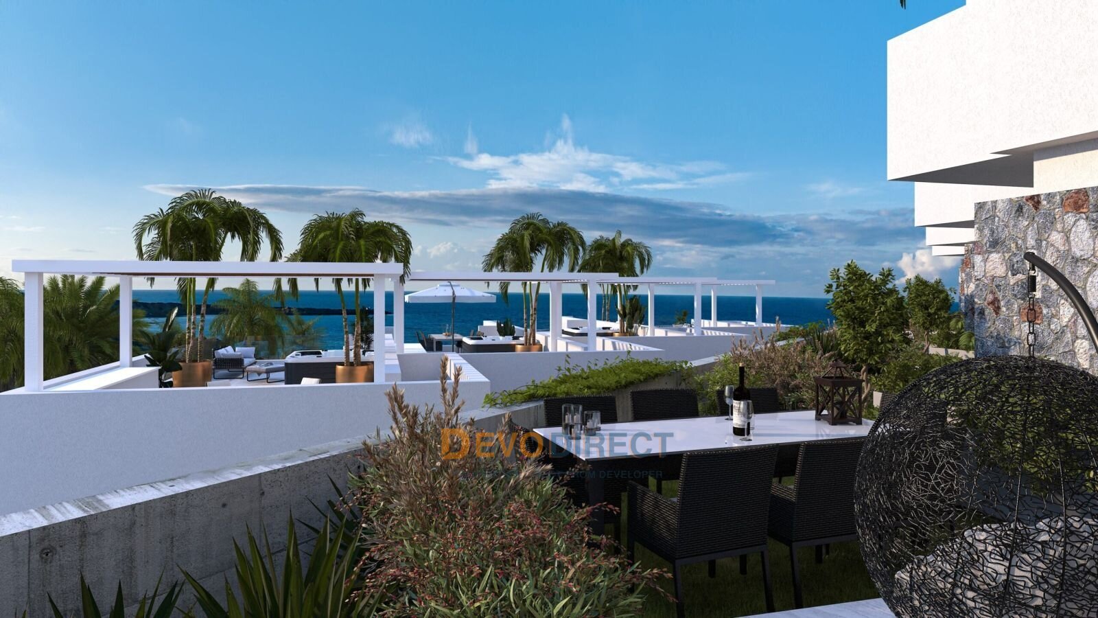 Direkte Strandlage - Penthouse mit 2 Schlafzimmern in Nordzypern / Kyrenia zu verkaufen