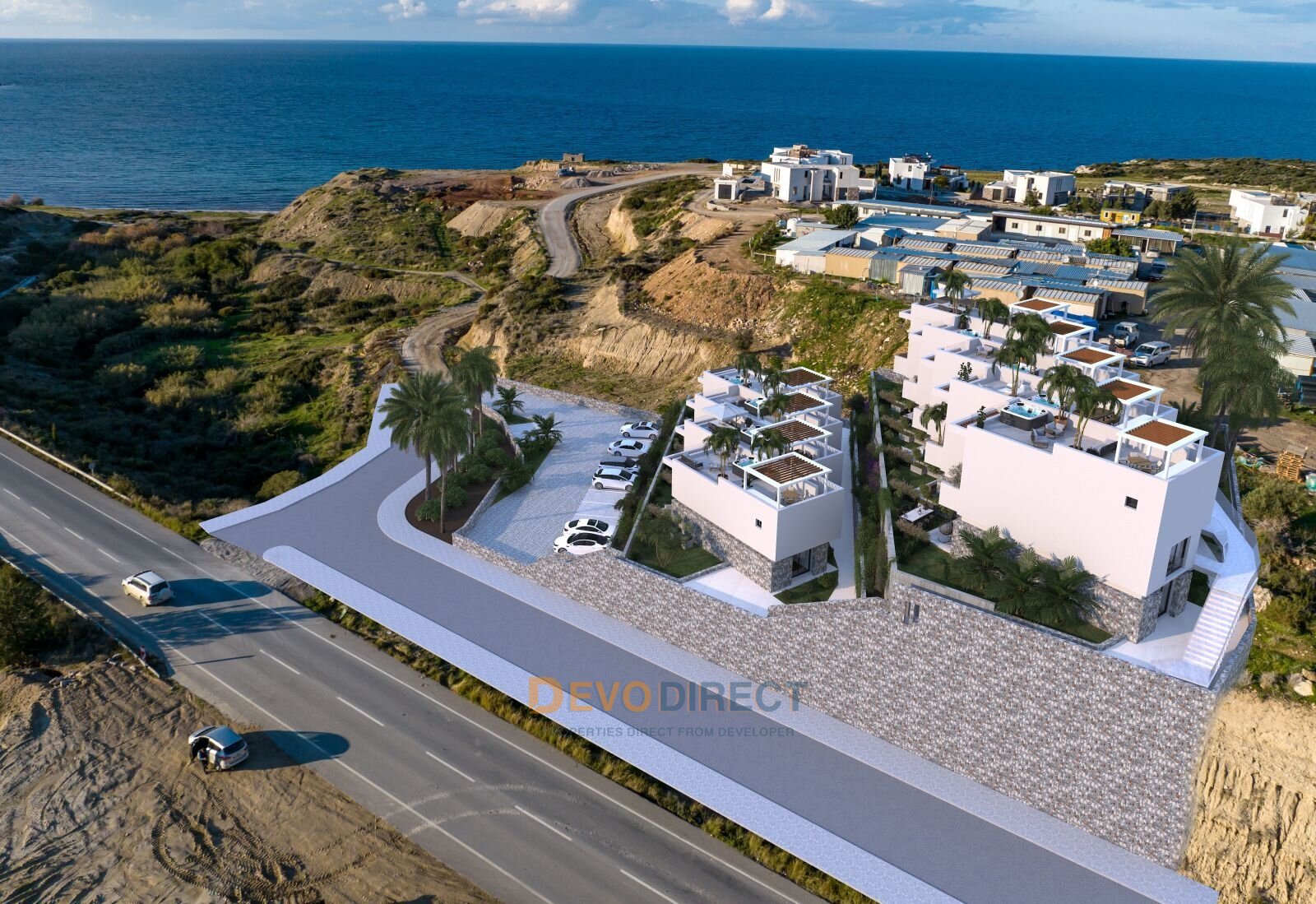 Direkte Strandlage - Penthouse mit 2 Schlafzimmern in Nordzypern / Kyrenia zu verkaufen