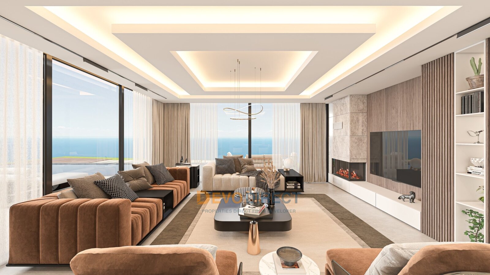 Villa mit 4 Schlafzimmern in Nordzypern / Karmi zu verkaufen – Meer- und Meerblick