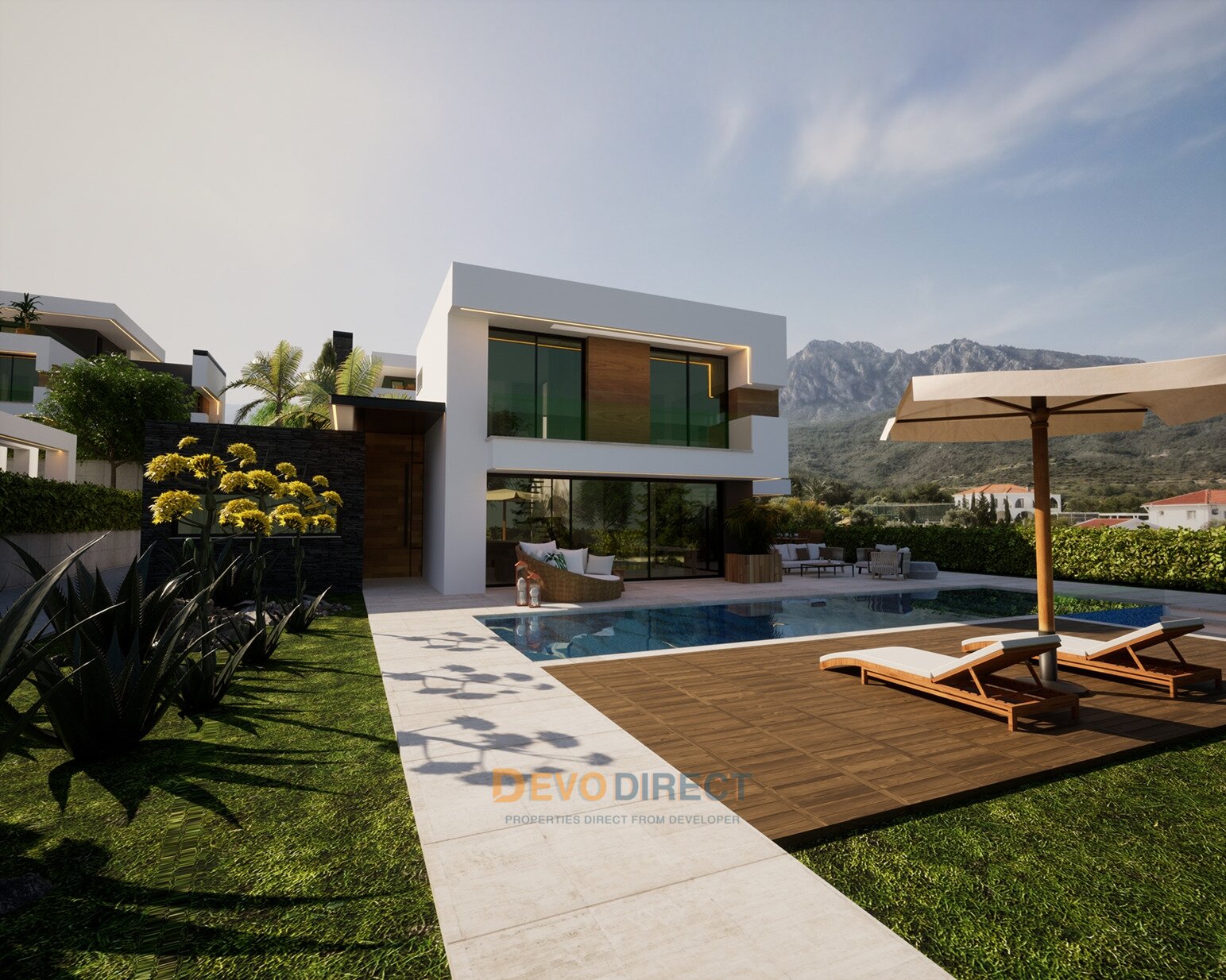 Villa mit 4 Schlafzimmern in Nordzypern / Karmi zu verkaufen – Meer- und Meerblick
