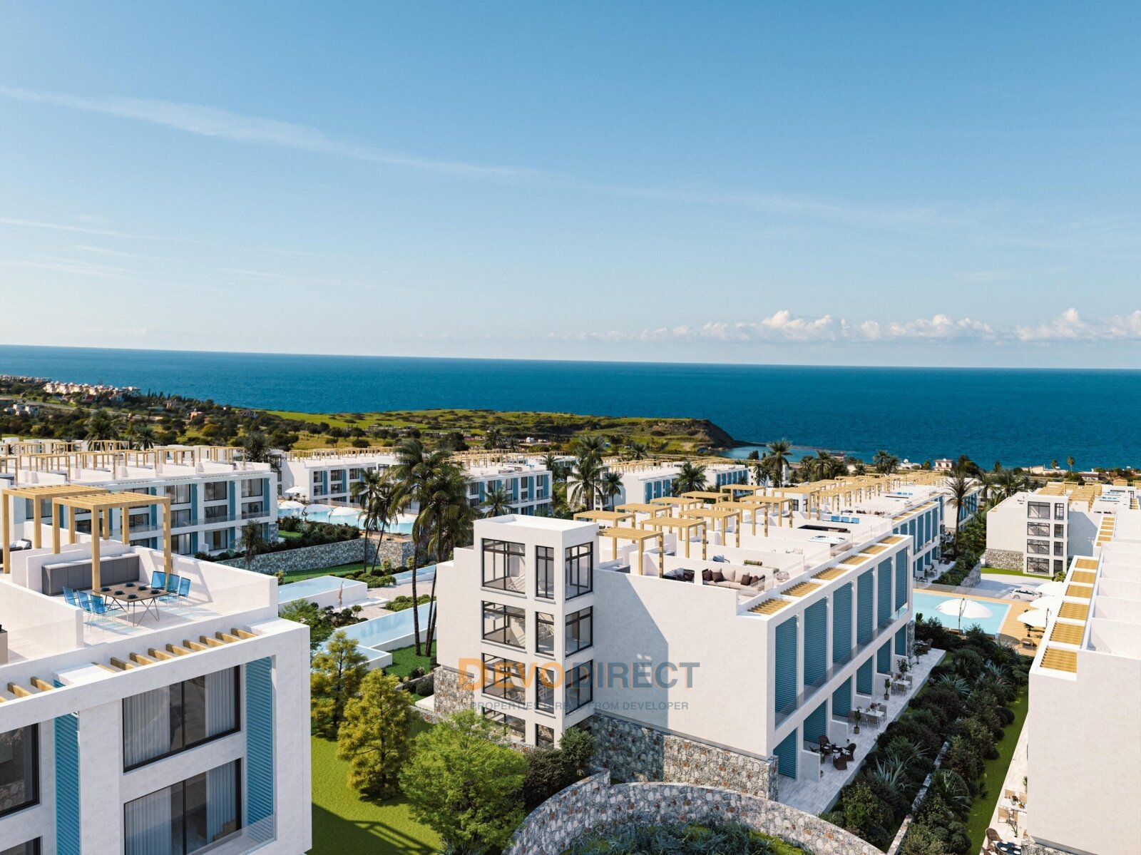 Meerblick Duplex-1+1 in Nordzypern Kyrenia zu verkaufen 