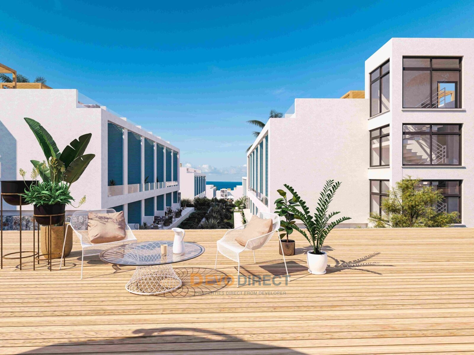 Meerblick Duplex-1+1 in Nordzypern Kyrenia zu verkaufen 