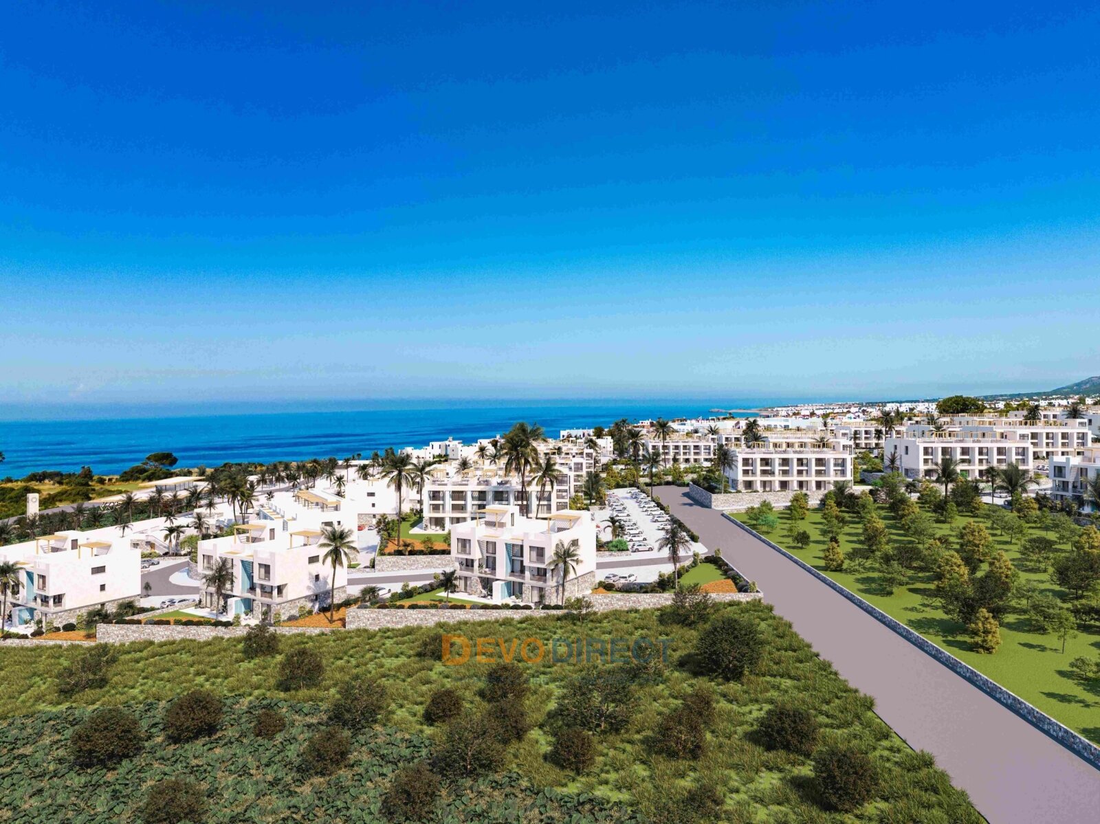 Meerblick Duplex-1+1 in Nordzypern Kyrenia zu verkaufen 