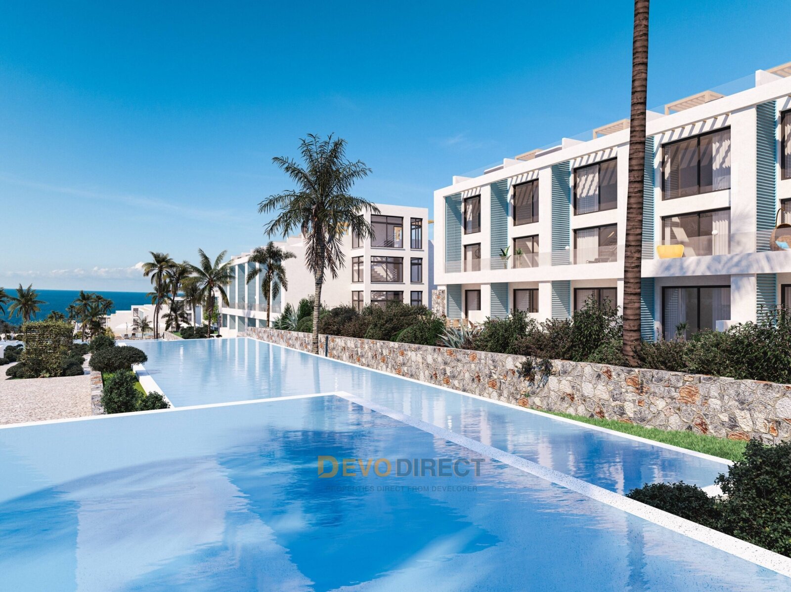 Meerblick Duplex-1+1 in Nordzypern Kyrenia zu verkaufen 
