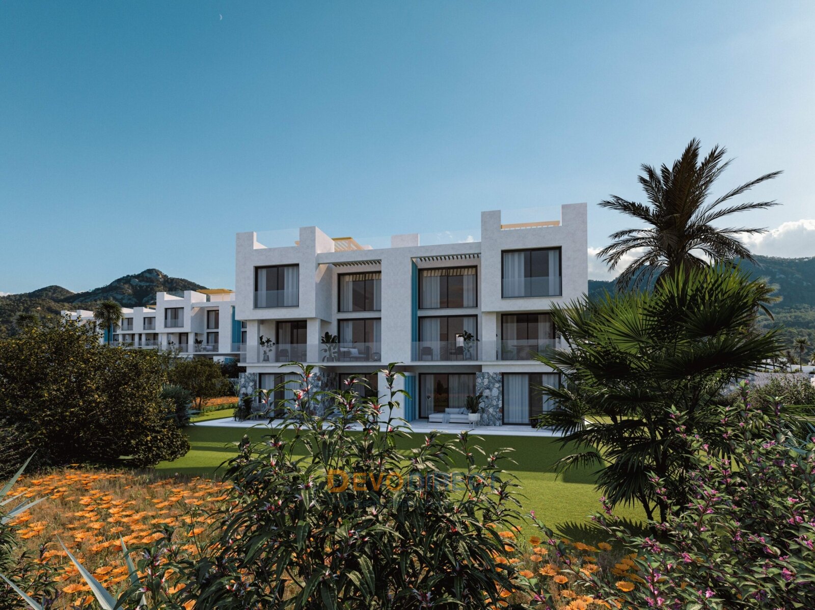 Meerblick Duplex-1+1 in Nordzypern Kyrenia zu verkaufen 