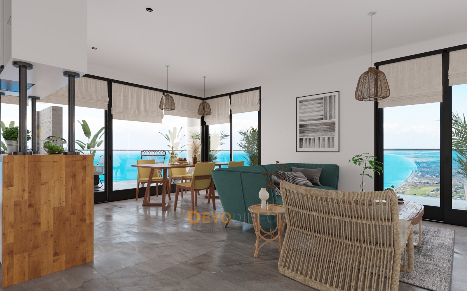 Studio-Apartment mit Meerblick in Nordzypern/ Gaziveren