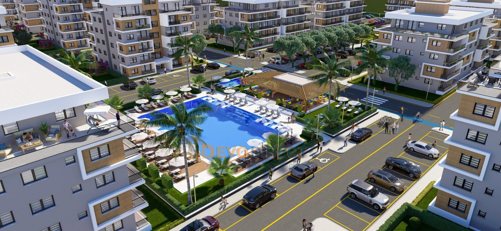 Bezugsfertige 2-Zimmer-Meerblick-Wohnung zum Verkauf in Nordzypern Long Beach