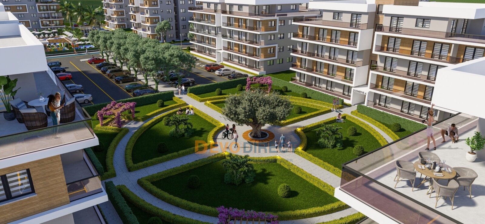 Bezugsfertige 2-Zimmer-Meerblick-Wohnung zum Verkauf in Nordzypern Long Beach