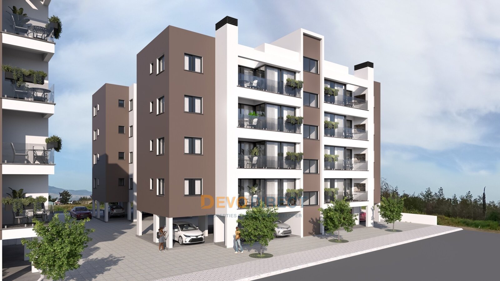 2-Zimmer-Wohnung mit Bergblick in Nordzypern/ Nikosia zum Verkauf 