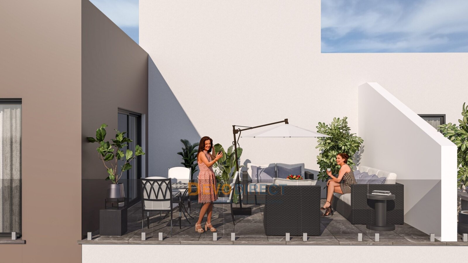 2-Zimmer-Wohnung mit Bergblick in Nordzypern/ Nikosia zum Verkauf