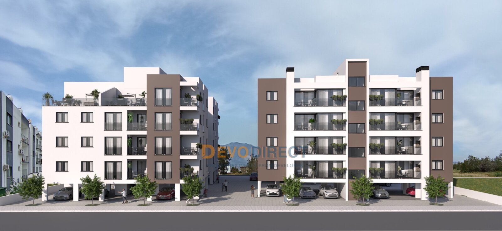 3-Zimmer-Wohnung mit Bergblick in Nordzypern/ Nikosia zum Verkauf 