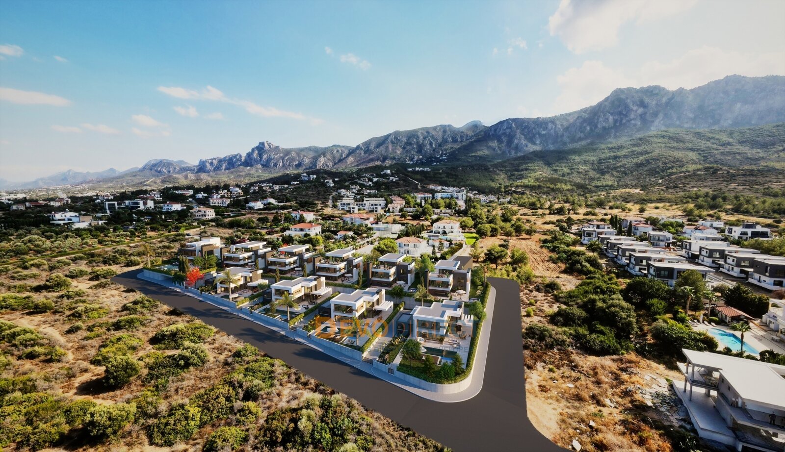 Villa mit 5 Schlafzimmern in Nordzypern / Edremit zu verkaufen – Dachterrasse mit Spa