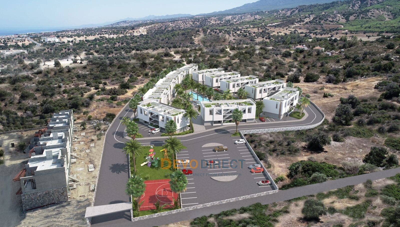 1-Zimmer-Apartment in Nordzypern / Esentepe zu verkaufen – Meer- und Naturblick