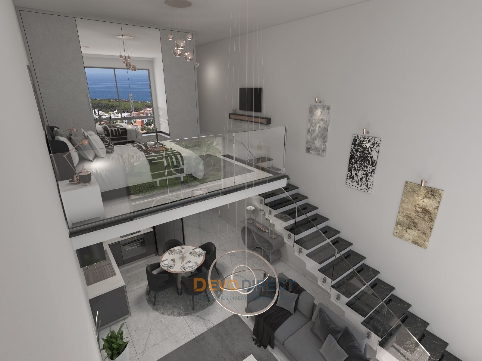 Modernes 1-Zimmer-Apartment in Esentepe, Kyrenia