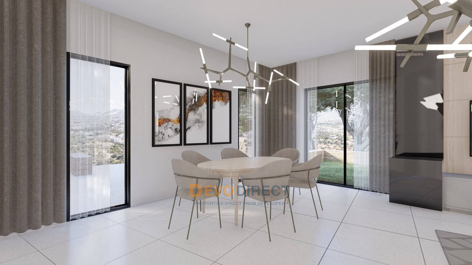 Moderne Villa mit 5 Schlafzimmern und Meerblick in Nordzypern / Catalkoy