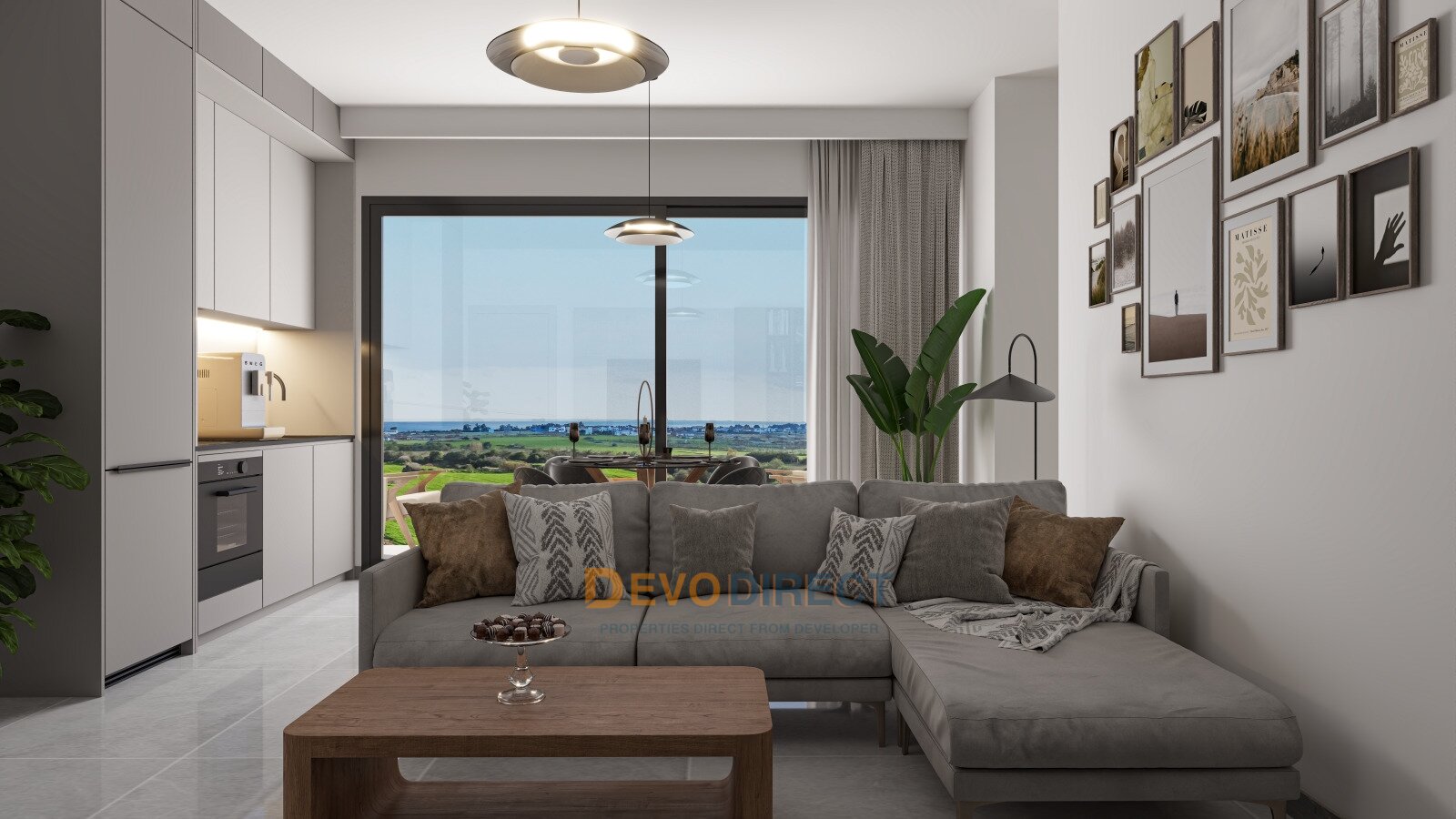 2-Zimmer-Apartment mit Meerblick in Nordzypern Iskele