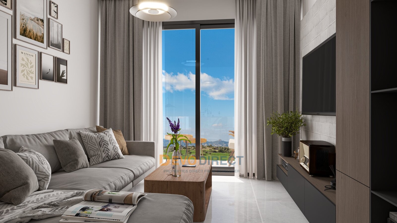 3-Zimmer-Apartment mit Meerblick in Nordzypern  Iskele