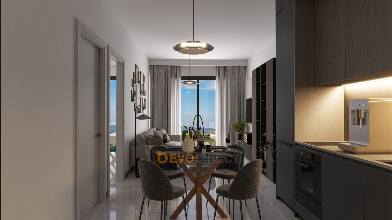 3-Zimmer-Apartment mit Meerblick in Nordzypern  Iskele