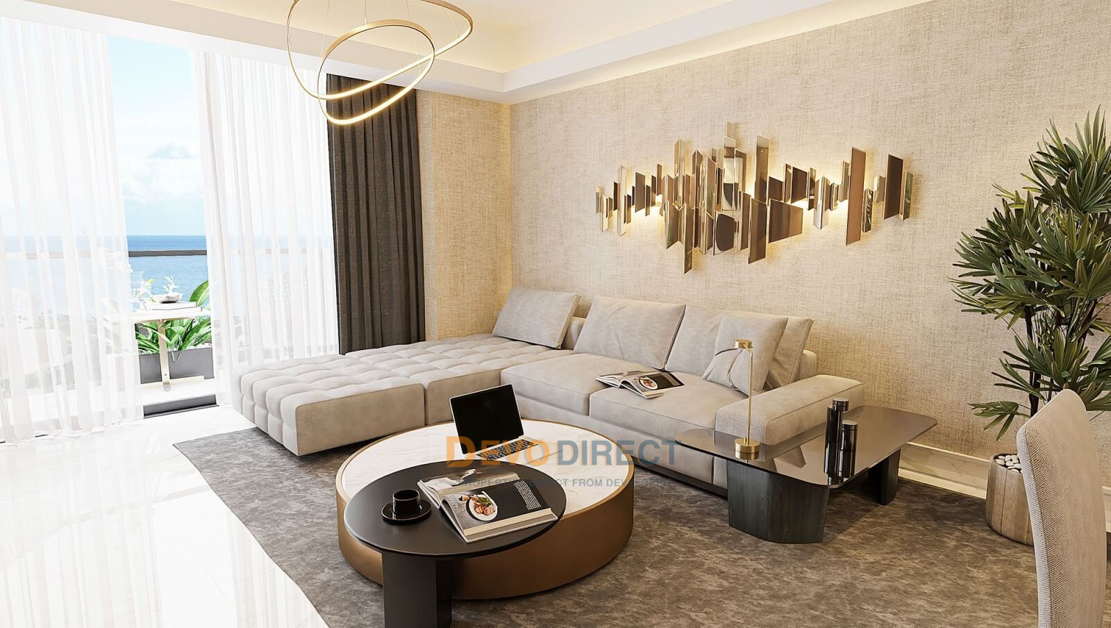 Beachfront 4-Schlafzimmer-Penthouse-Apartment in Nordzypern Iskele zum Verkauf