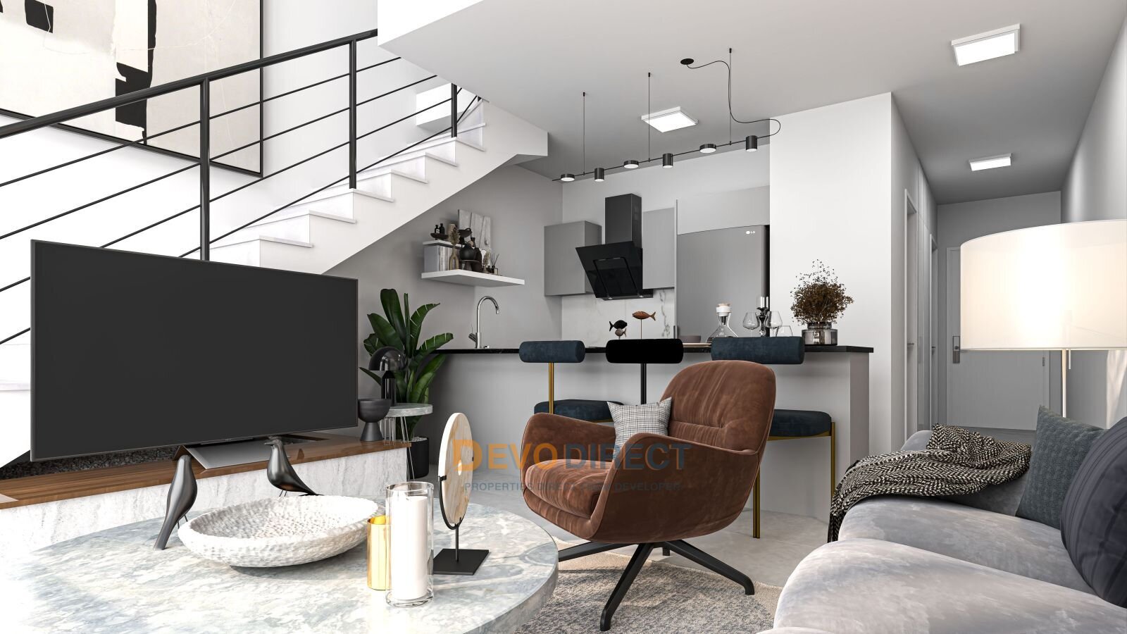 Meerblick 2-Schlafzimmer-Loft-Wohnung zum Verkauf in Nordzypern Iskele