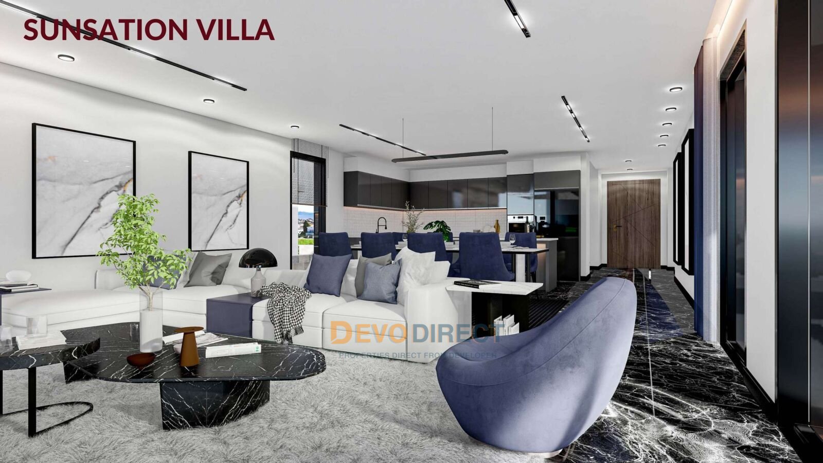 Meerblick 3-Schlafzimmer-Villa zum Verkauf in Nordzypern Iskele