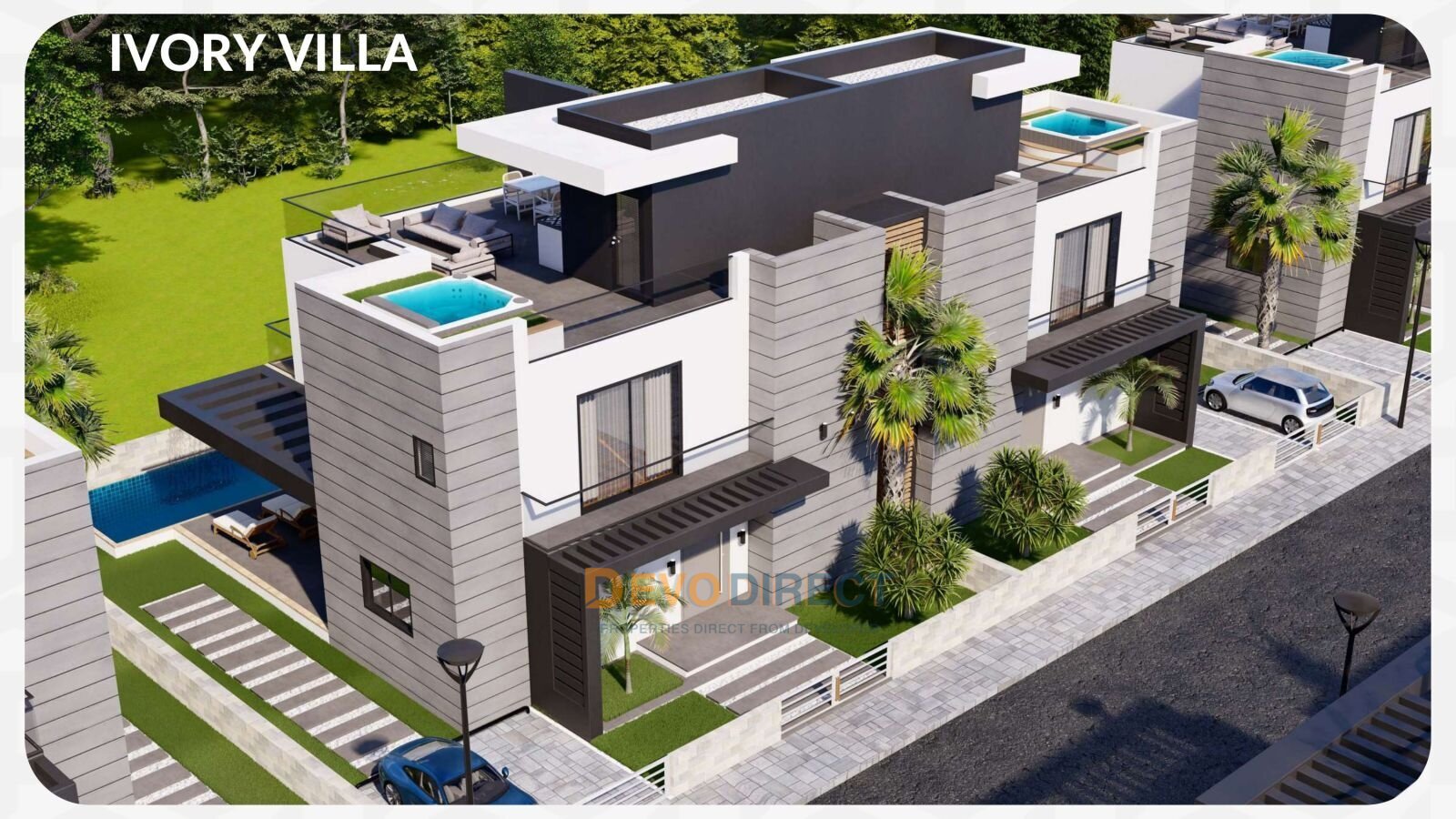 Meerblick 3-Schlafzimmer-Villa zum Verkauf in Nordzypern Iskele