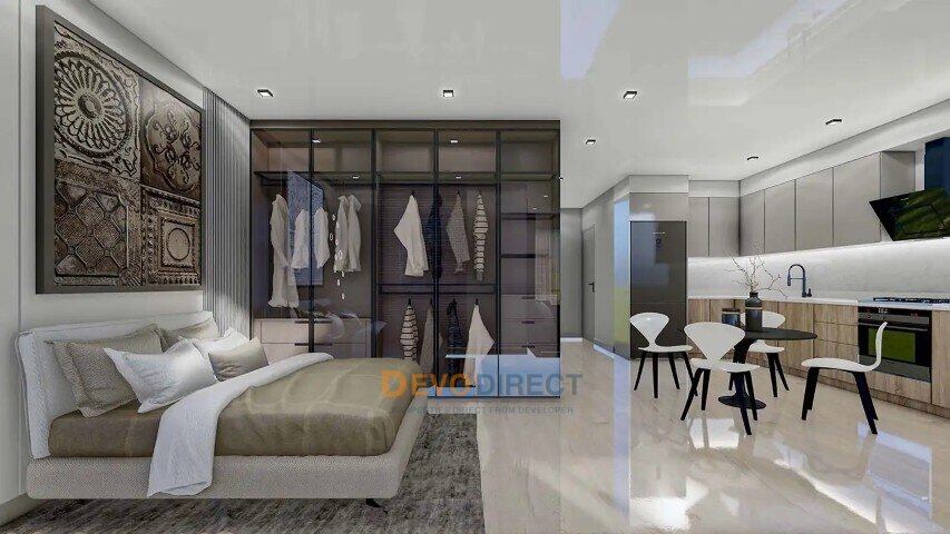Meerblick 1-Schlafzimmer-Wohnung zum Verkauf in Iskele Long Beach
