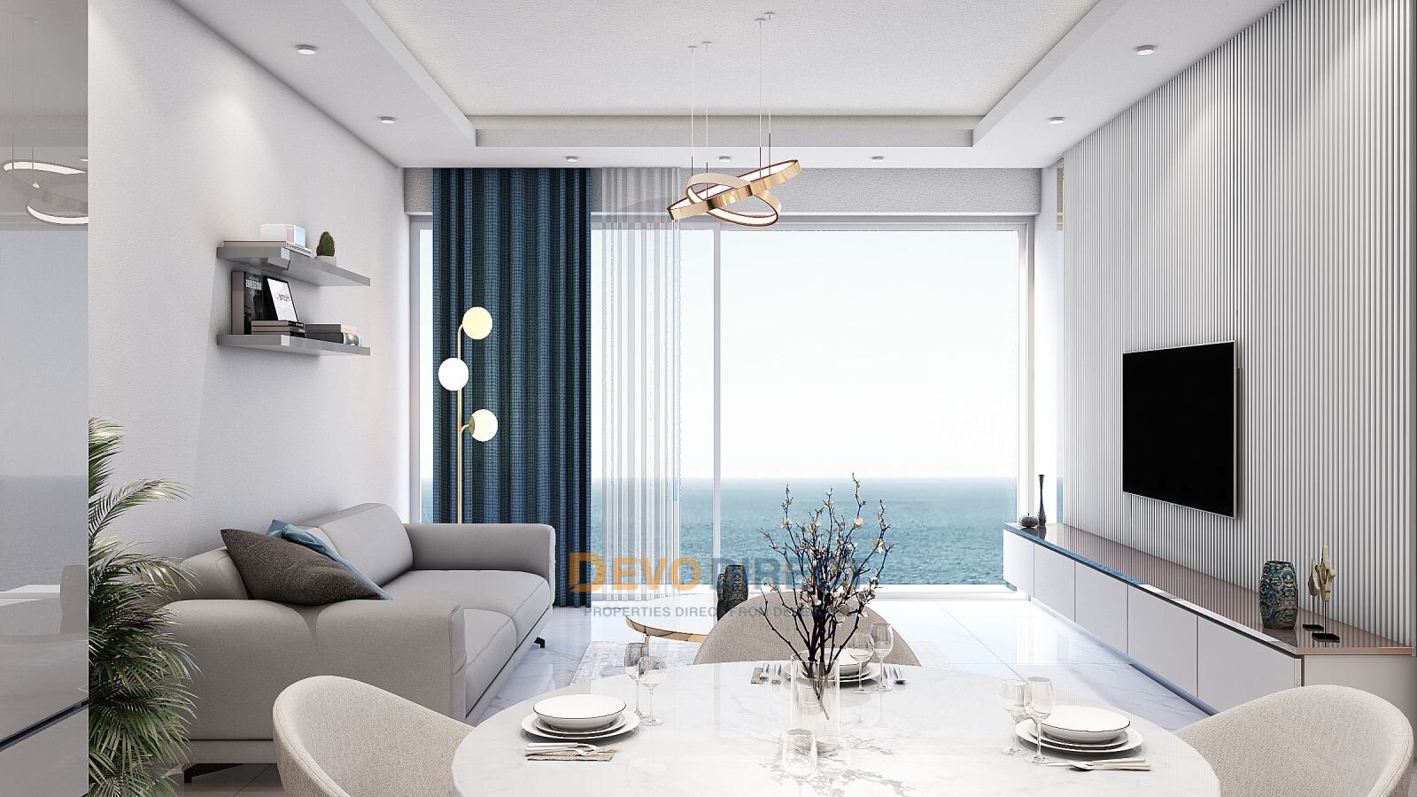Modernes 1-Schlafzimmer-Luxusapartment nahe Long Beach, Nordzypern