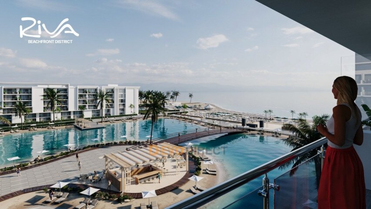 Panoramic view from the private balcony of the exclusive pool area and beach promenade Panoramic view from the private balcony of the exclusive pool area and beach promenade